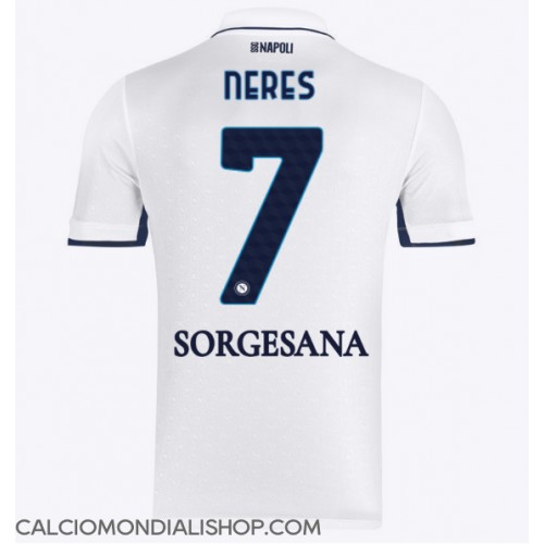 Maglie da calcio SSC Napoli David Neres #7 Seconda Maglia 2024-25 Manica Corta